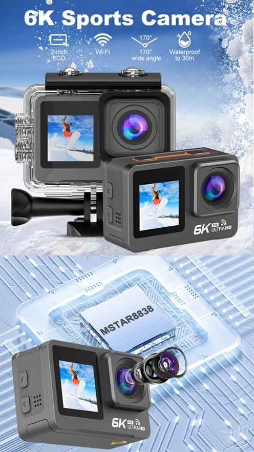 6K Sports camera M82